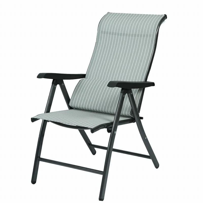 Экстра Широкий регулируемый стальной ремень Teslin железный металлический Современный Открытый Складной садовый стул для патио