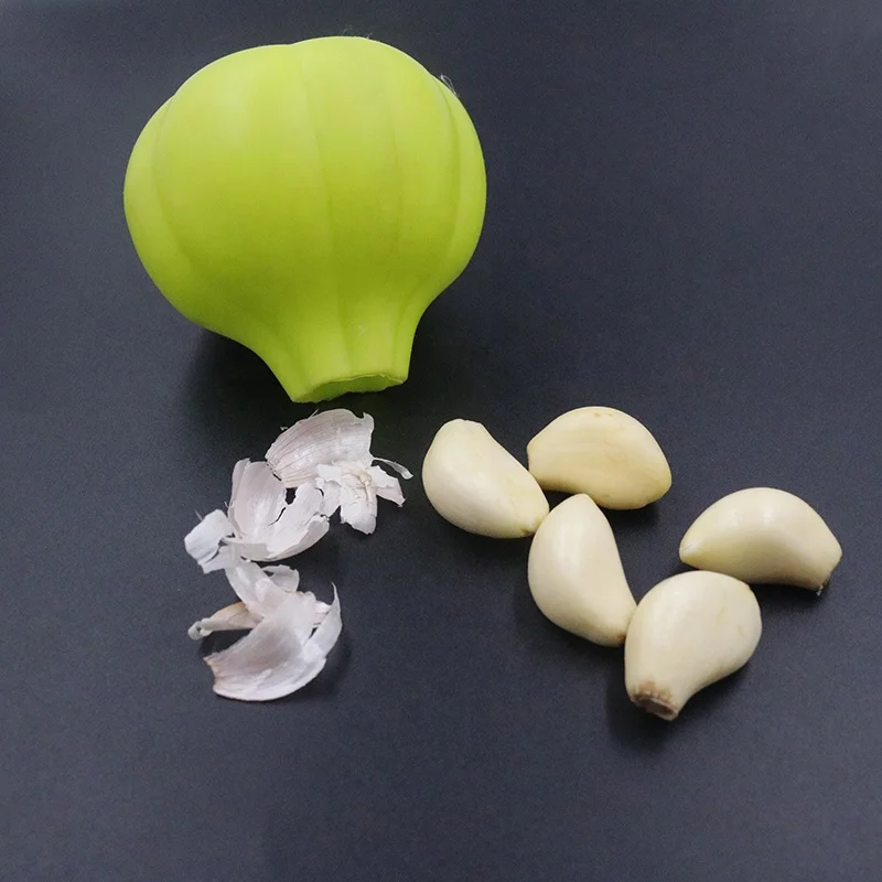 Kitchen accessories silicone cooking tools easy to peel silicone garlic peeler