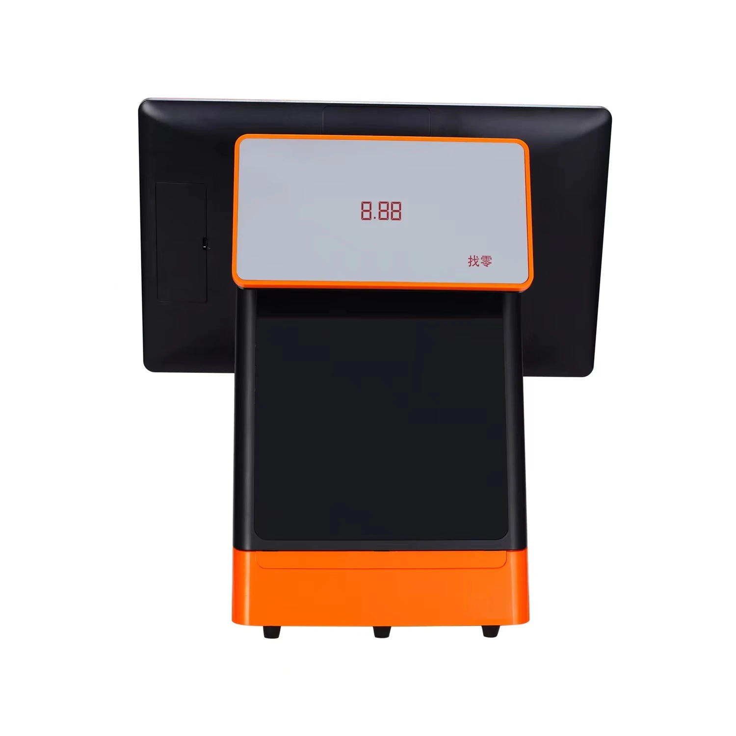 880P POS Terminal Cash Register With 15.6' Main Display LED/VFD/15.6' Customer 80MM Printer Touch Screen Function