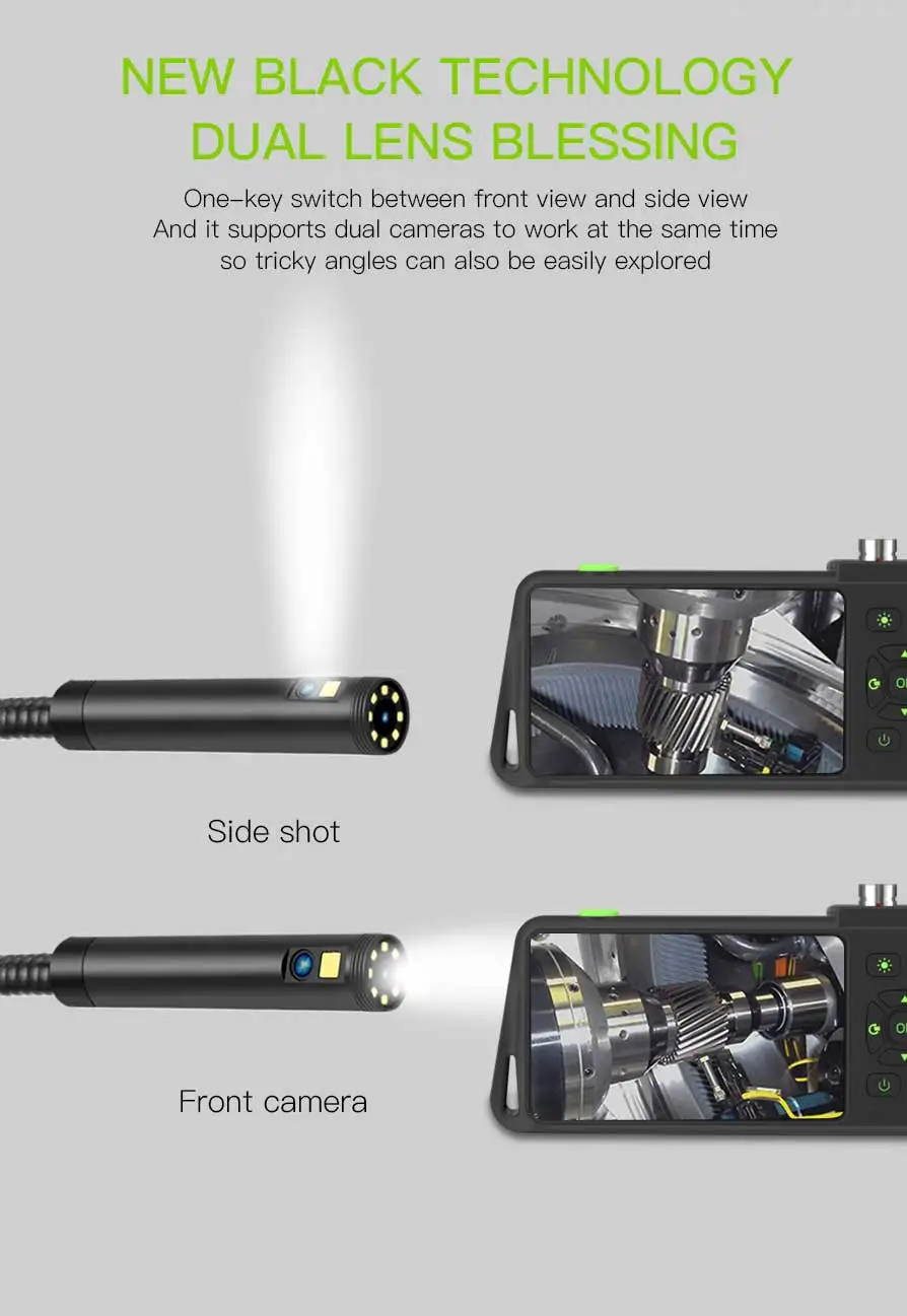 5mm Endoscope Camera Lens Double Lens Endoscope Inspection Camera For Pipes