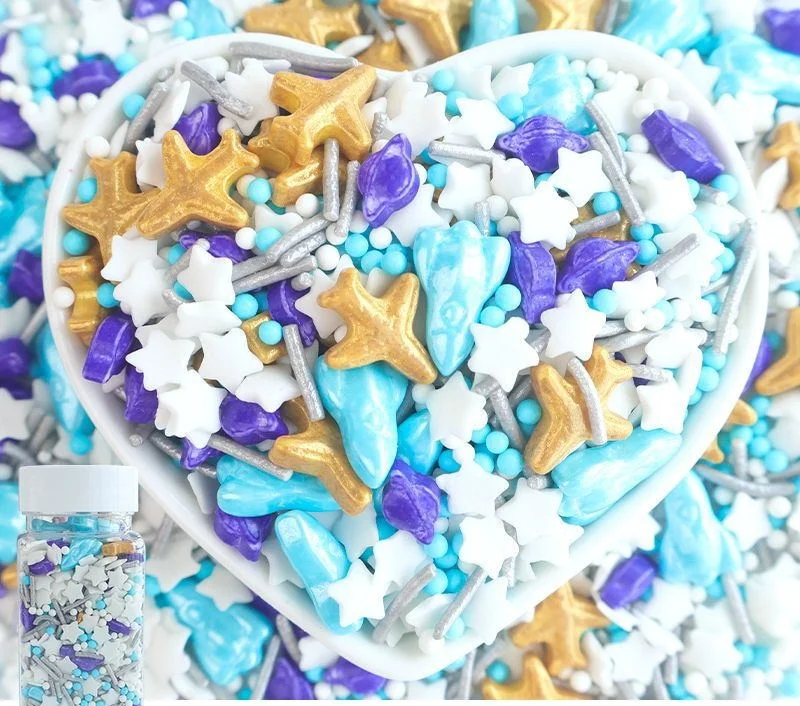 hot selling cute beauty edible 500 g/bottle cake decorations Donut Dessert Baking decorations sugar sprinkles