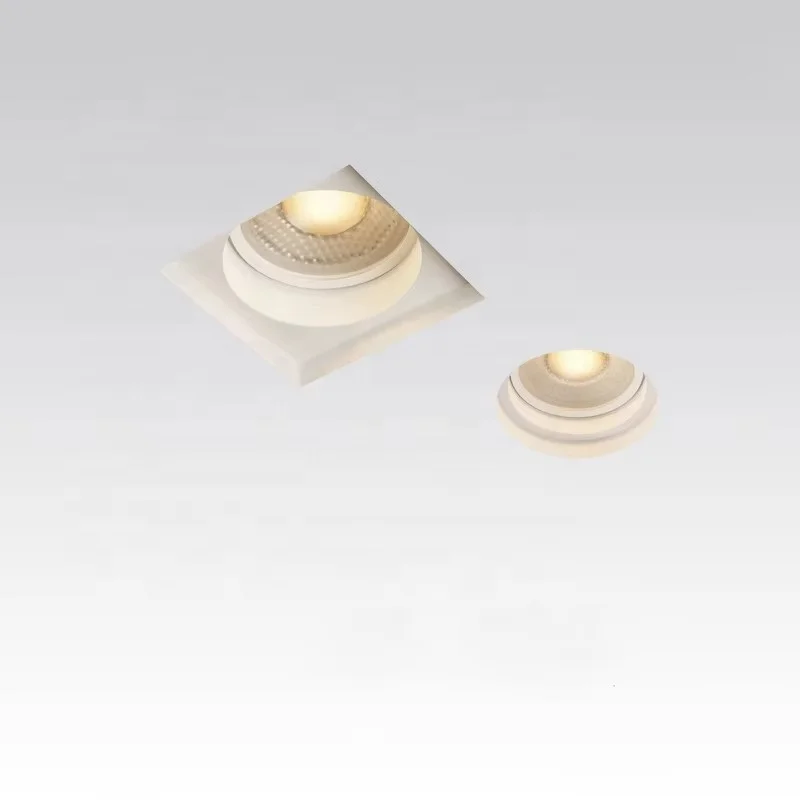 Modern LED gypsum lamp, intelligent embedded ultra-thin ceiling gypsum anti glare spotlight for living room corridors