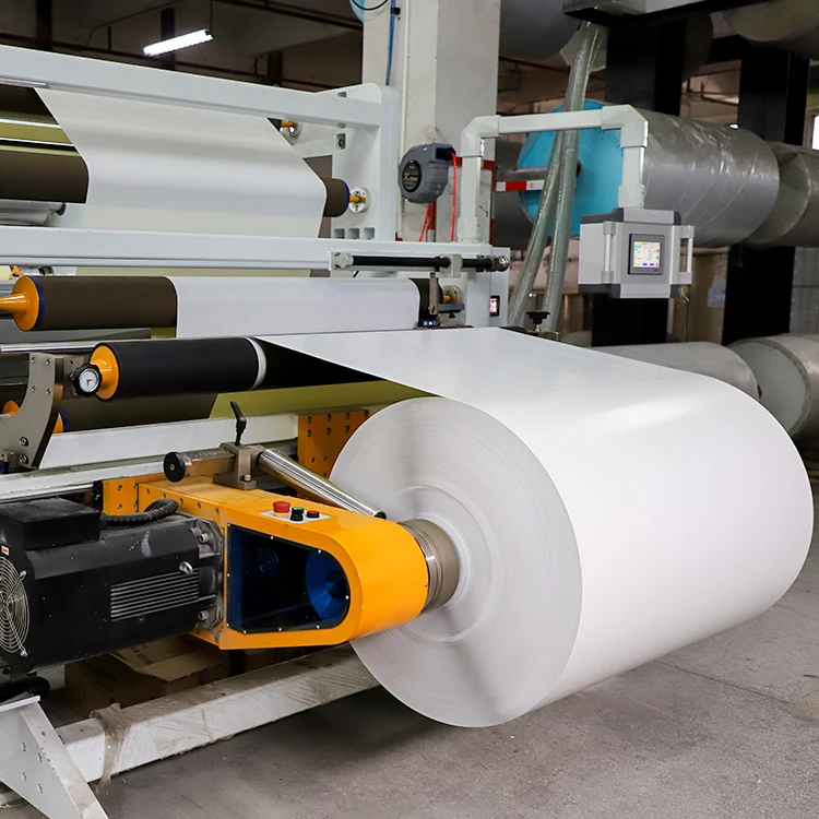 Mold label material manufacturer White Label Synthetic PP BOPP PET Inkjet Matt Silver Self Adhesive Jumbo Roll