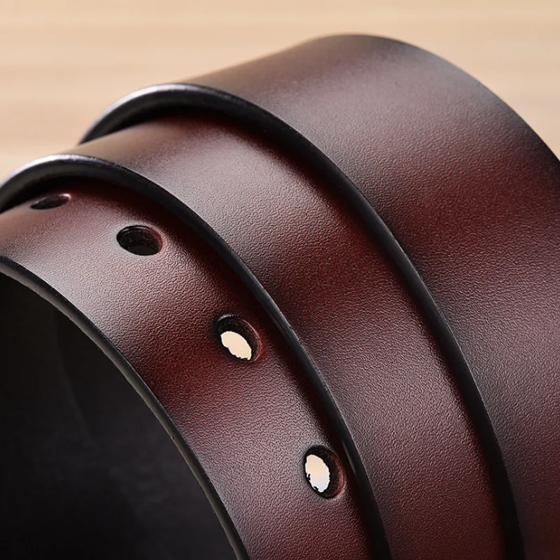 Factory Supply Vintage Business Belts Adjustable Casual Genuine Leather Belt For Men