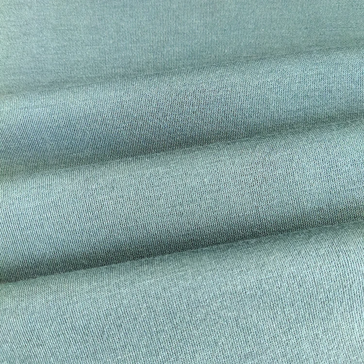 
Thick interlock fabric plain dyed 100% polyester knit interlock fabric for pants and suits 