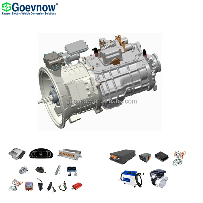 GOEVNOW  ev conversion kit ev motor with AMT RPHD24200 apply for 25- 110 tons heavy truck hybrid ac motor set & battery control