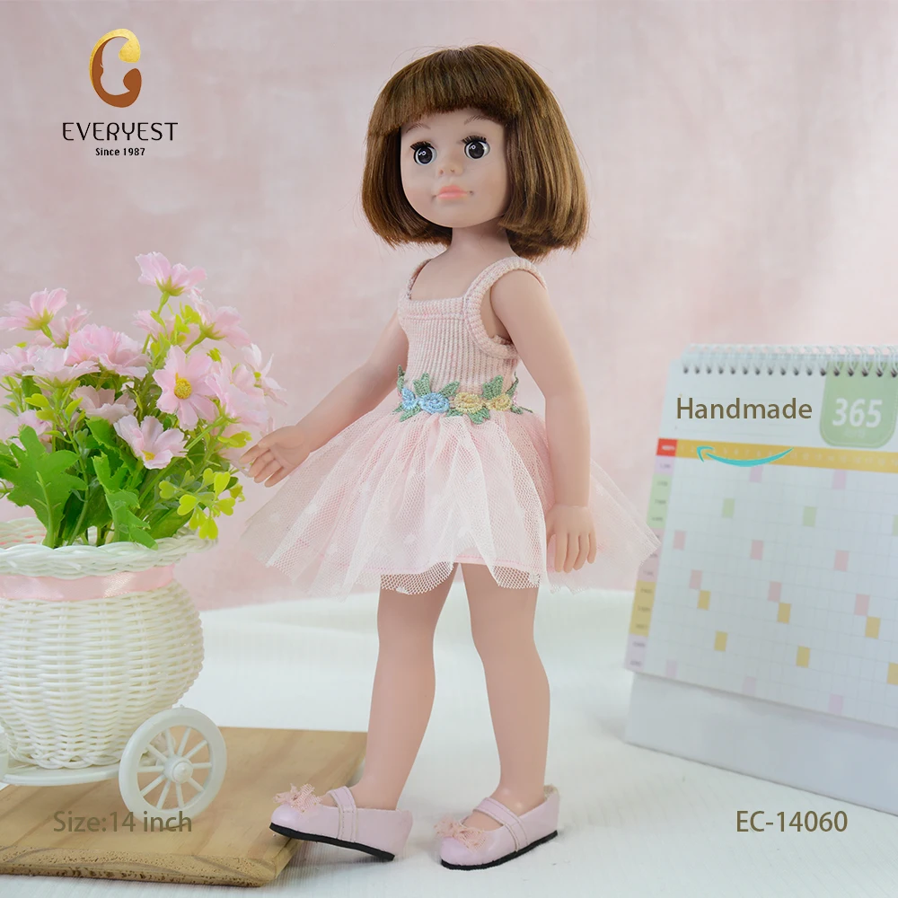 Vinyl Doll Supplier Custom Wholesale Quality Girl Playing Games Soft Toy 18 Inch American Doll