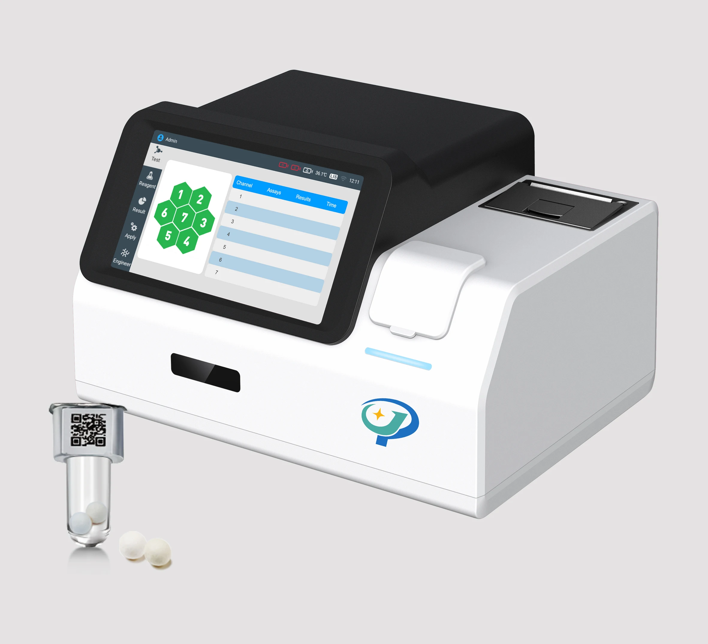 POCT Portable Touch Screen  Clinical Analytical Instrument Quantitative Analyzer Hormone Immunoassay Analyzer