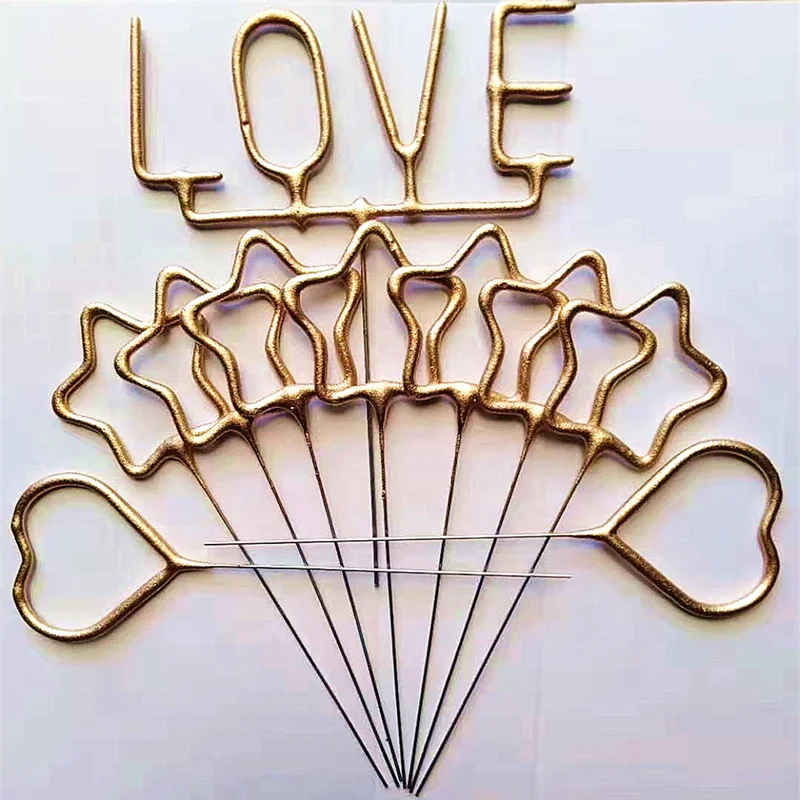 10 20 36cm 70 long sparklers shaped wedding electric sparklers