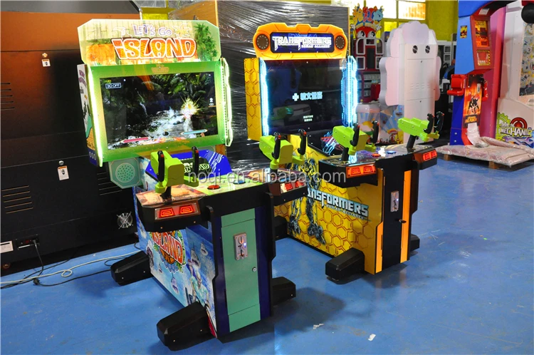 32 дюйма робот пистолет стрельба 2 игроков Аркадный Игровой Автомат для ребенка