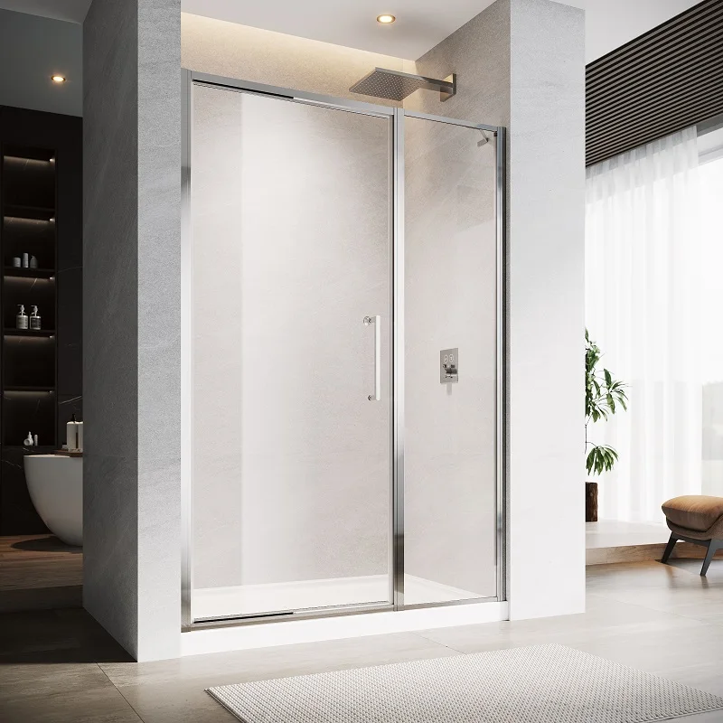 Hot Selling Aluminium Framed Square Shower Cubicle  Transparent Tempered Glass Sliding Door Shower Rooms