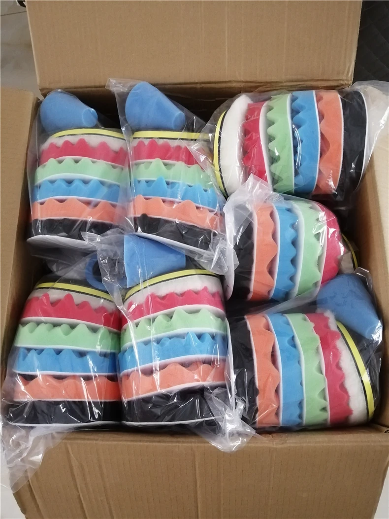 
Hot Sale 6 Inch foam car polish pads kits car buffing and polishing pad 9 pack 