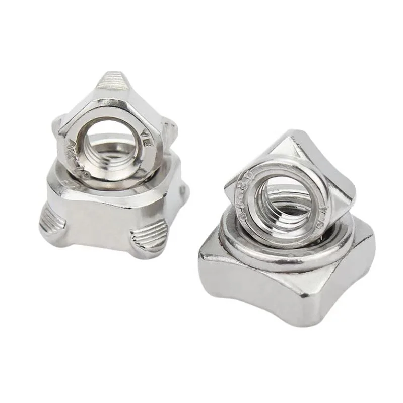 Factory Wholesale Nuts Square Nut din928 M4 M8 M16 Stainless Steel Square Weld Nuts DIN 928