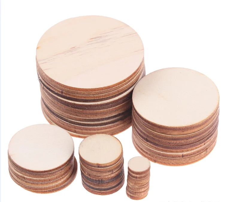Laser Cut Unfinished Round Wood DIY Circle Plaques 10 16 18 20 24 inch 5cm