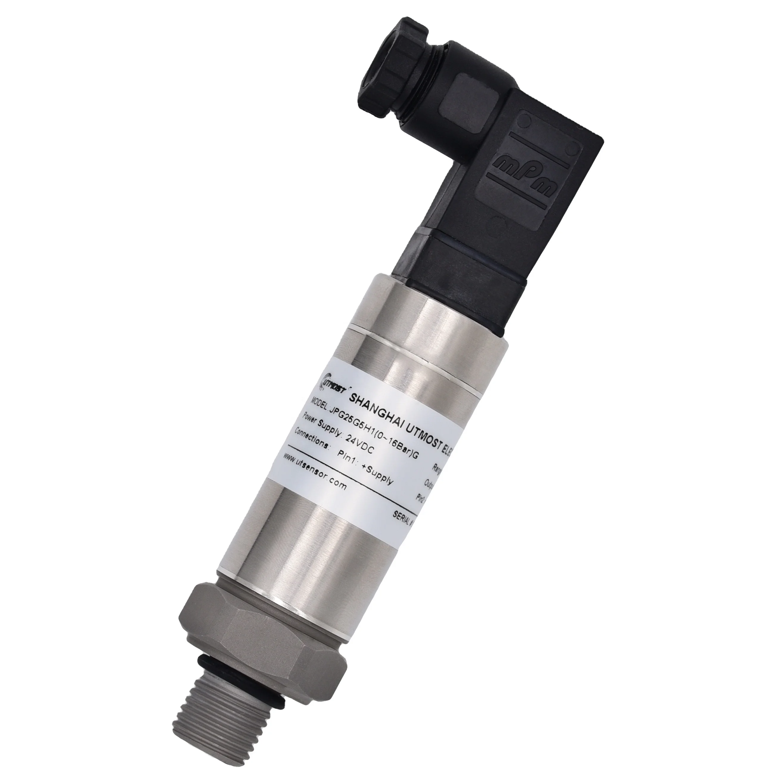 cheap price 4-20mA analog output 1/4 NPT thread 1000 KPa 20 Bar air pressure sensor for screw air compressor