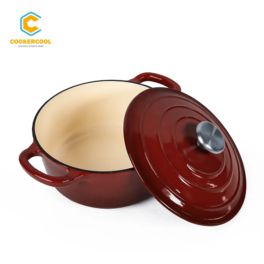 Антипригарная чугунная эмалированная голландская печь Cookercool для газовой электрической индукционной печи лучший