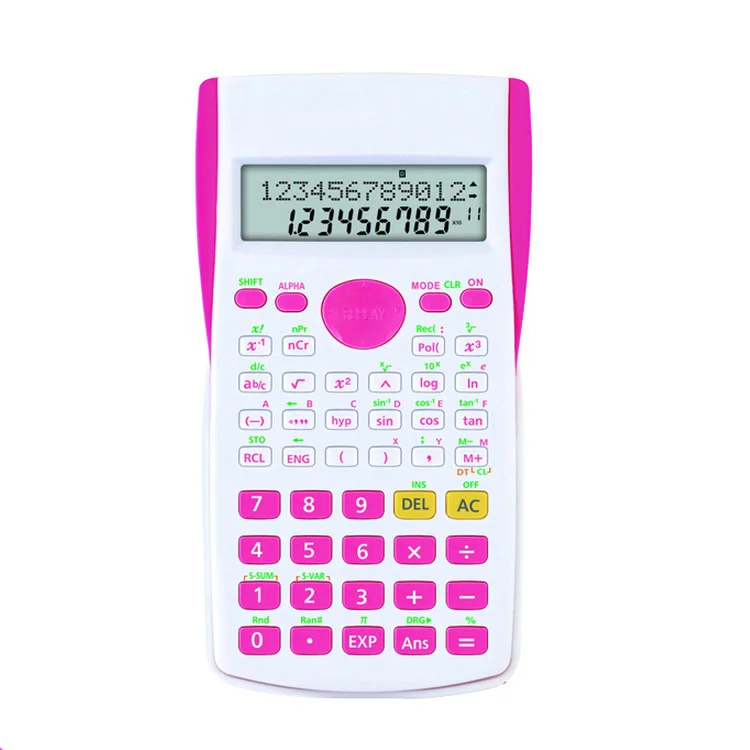 Desktop Electronic Digital 2-line LCD Display 10 Digit School Students Scientific Calculator 350MS