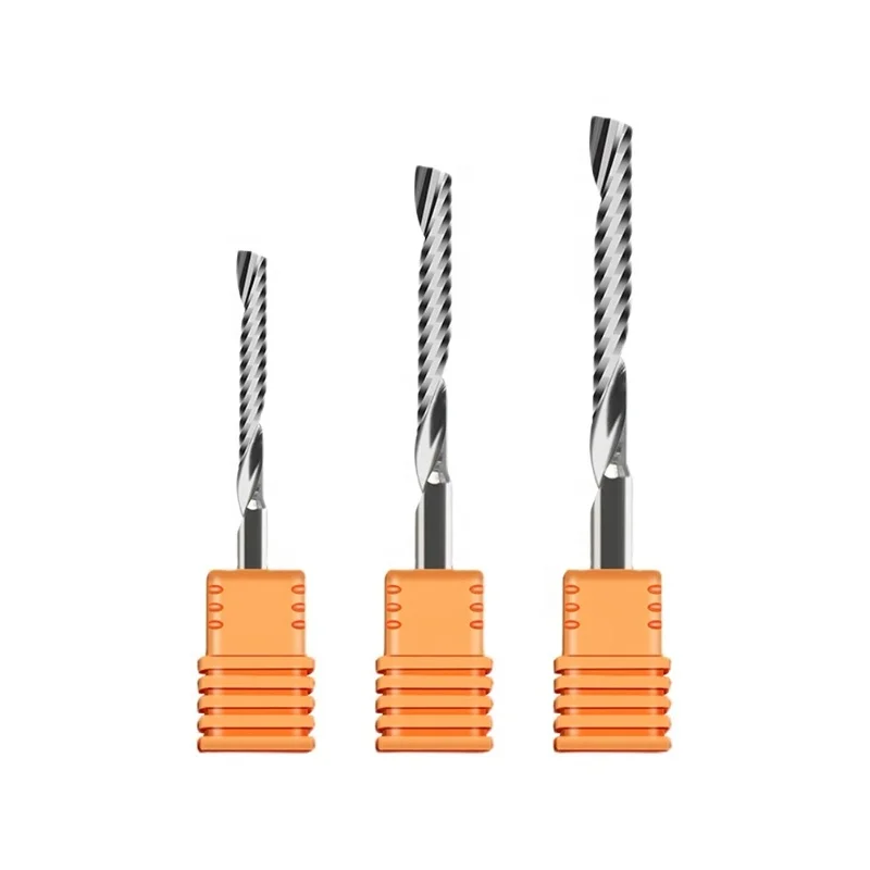 Single Flute 1 Flute Solid Carbide End Mills for wood cutting