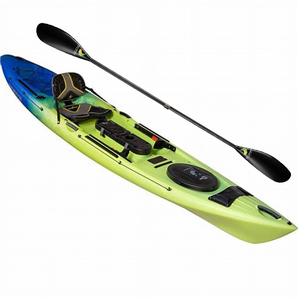 ZJ весло для Каяка из углеродного волокна, весло для серфинга и крыла с овальным валом, регулируемая длина для Каяка, лодки