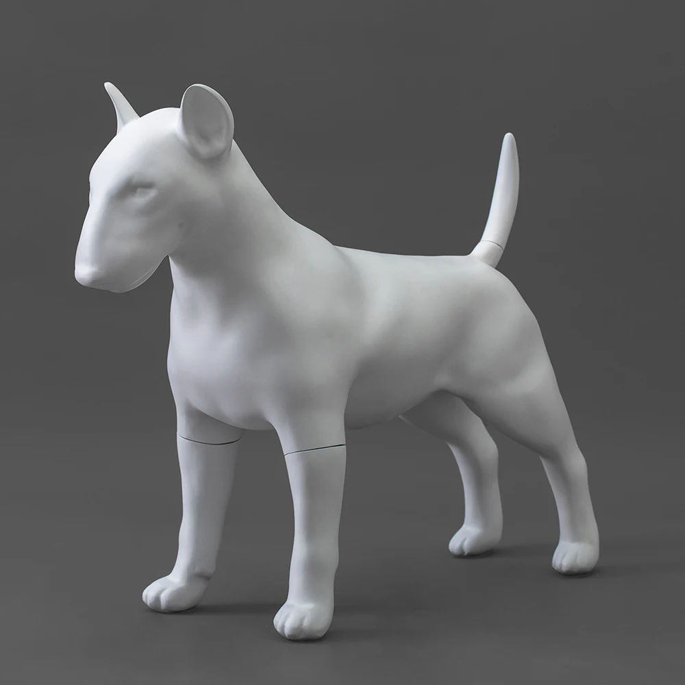  Манекен для собак AFELLOW Bullterrier из стекловолокна белый