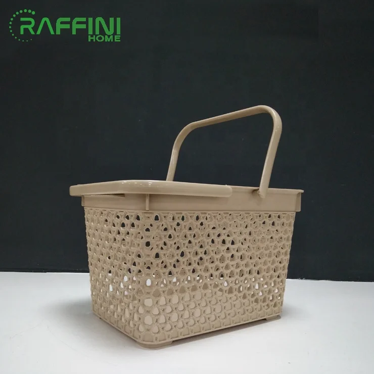 
plastic Hand Baskets Popular Customized Color Package Manufacturer Wholesale Multifunction PP Storage Basket With Handle 