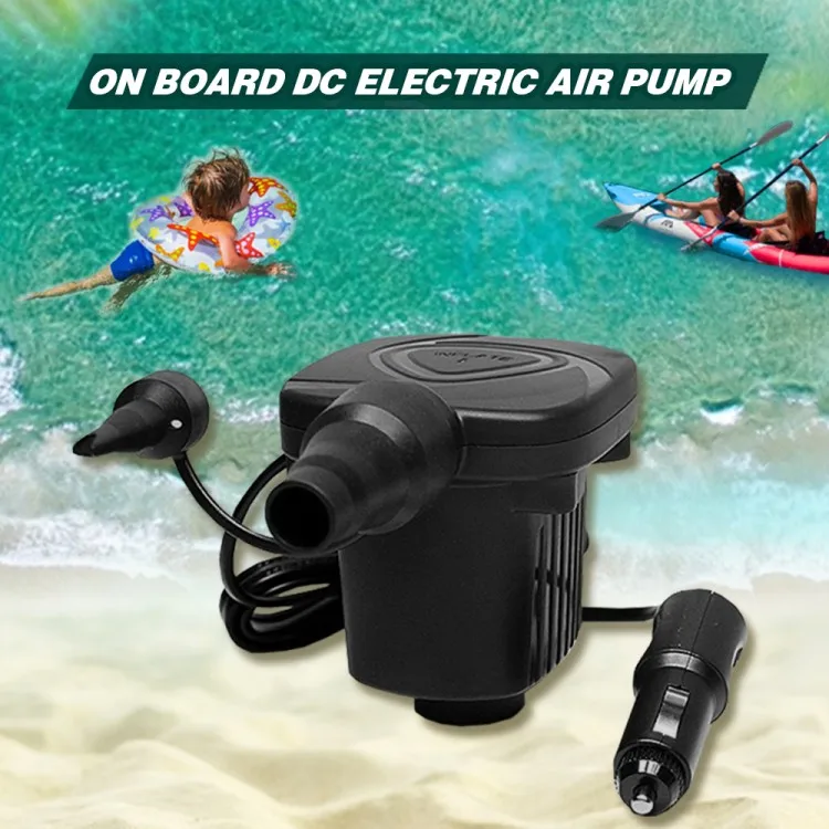 DC 12V Portable Electric Air Pump Air Mattress Boat Car Auto Air Inflatable Pump for Car Camping 50W