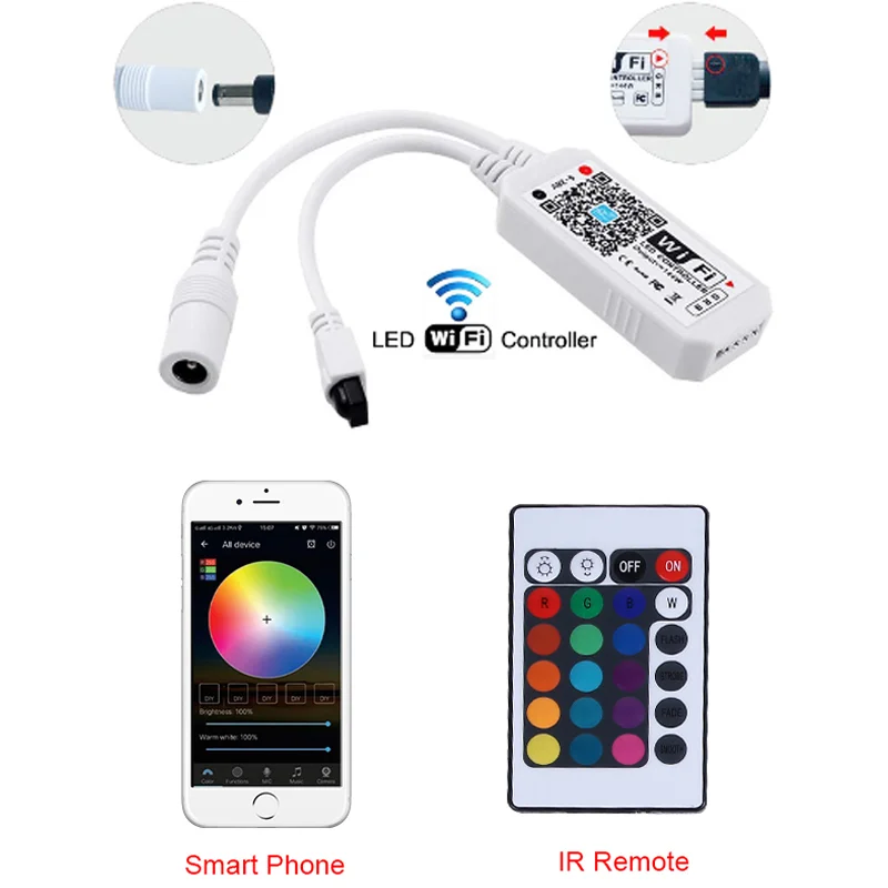 Wholesale Smart Cheap Wifi Flex 12V 5M Outdoor Flexible 2835 5050 SMD RGB Waterproof Led Strip Led Strip Lights Led Light Strip