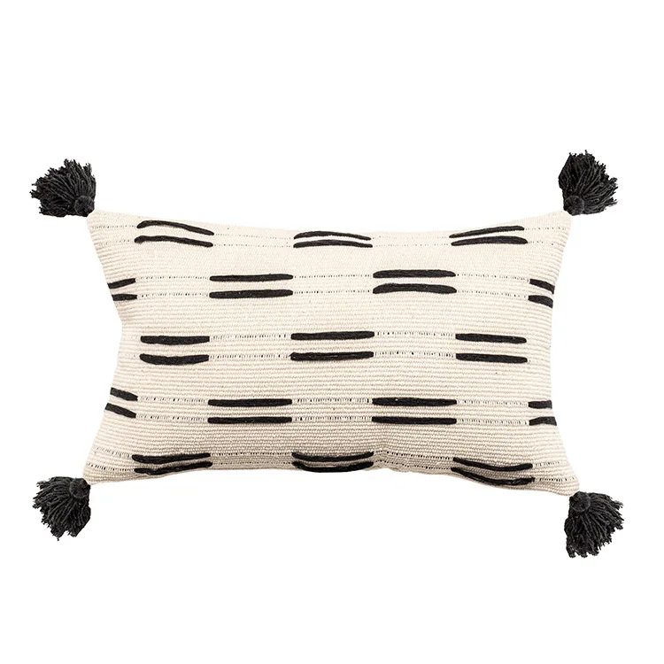 Оптовая продажа на заказ nordic галстук из жаккардовой ткани открытом воздухе накидка для подушки домашний декор диван 18 'в стиле бохо декоративная наволочка декоративные