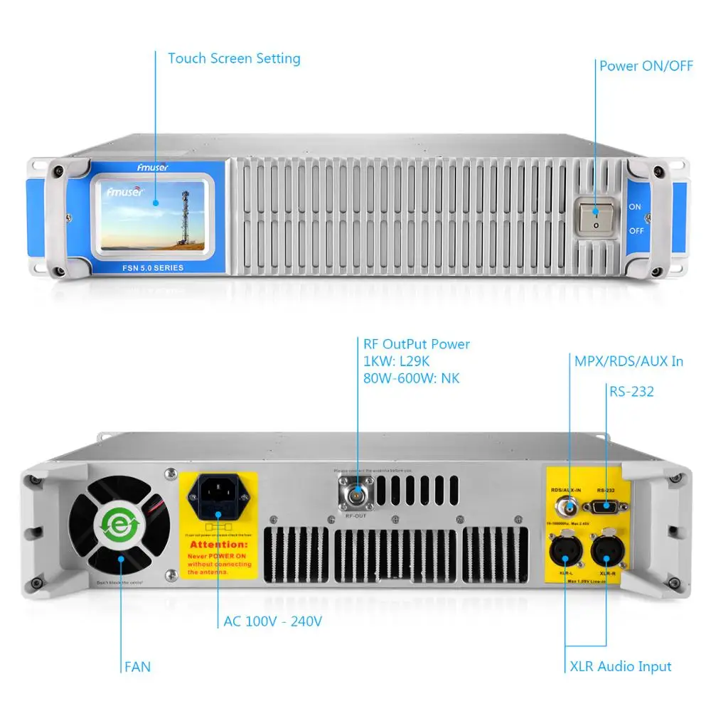  FMUSER FSN-350W 350 Вт 300 FM-передатчик + 4-bay Dipole FM-антенна с коаксиальным кабелем для вещания радиостанции распродажа