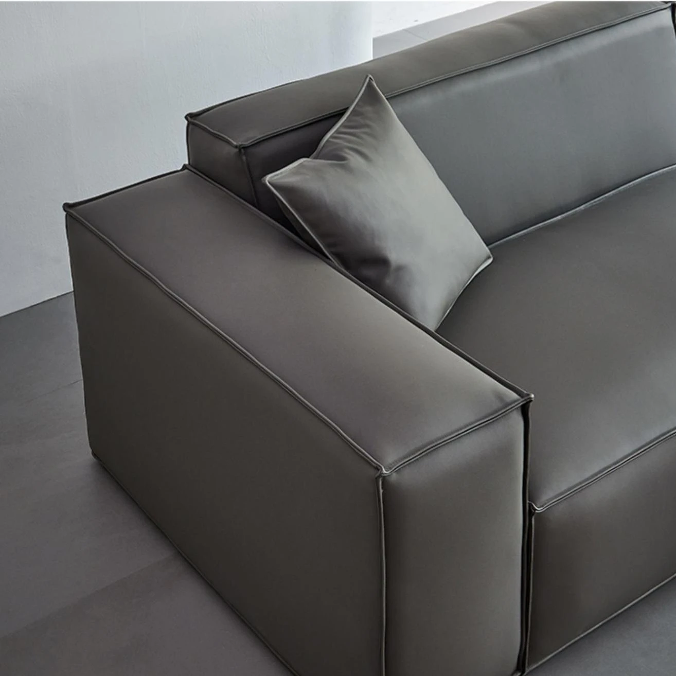 YASITE 2022 Contemporary  Leather Velvet Suede Fabric Diotti Square  Modular Sectional Sofa