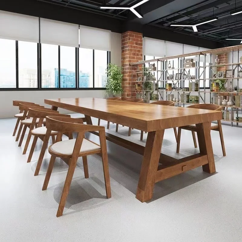 New Nordic design modern simple solid wood dining table furniture dining chair set wholesale support custom sizes