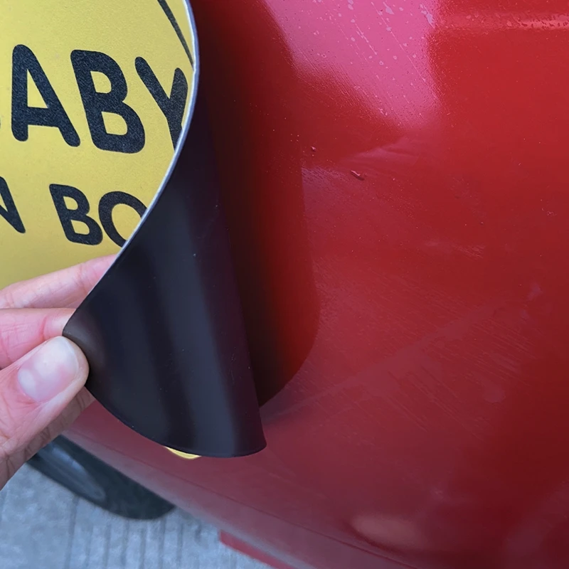 Custom new magnetic student driver stickers car bumper magnetic car magnet stickers baby on car