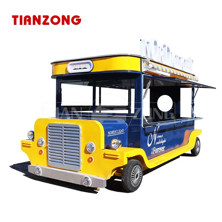 TIANZONG V11 Factory supply ice cream food trucks wit full kitchen food cart mobile hot dog pizza food trailer usa