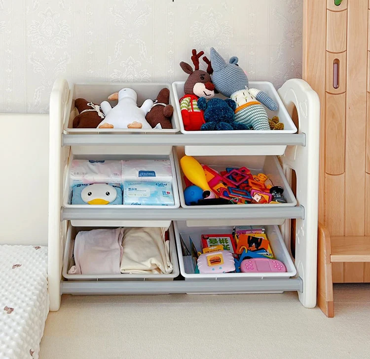 Yuanyile stock lots clearance kids toys shelves for kids room toys storage cabinet children toy organiser