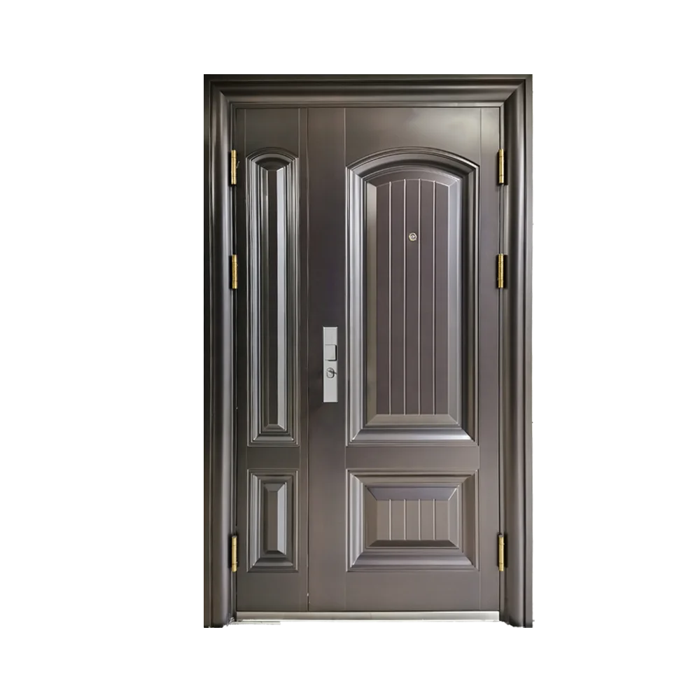 Cheap Exterior Security Steel Door Low Prices Steel Entrance Door Front Design