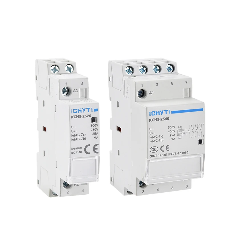 household din rail modular contactor 4p 63a for Home Hotel Restaurant 25A 2P/4P 220V