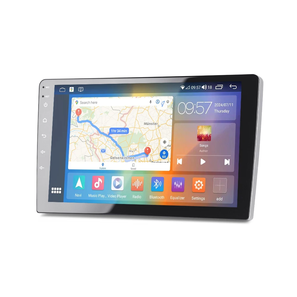 9/10inch player android 12 8core 4+64GB IPS DSP car multimedia stereo for universal GPS WIFI radio car headunit system