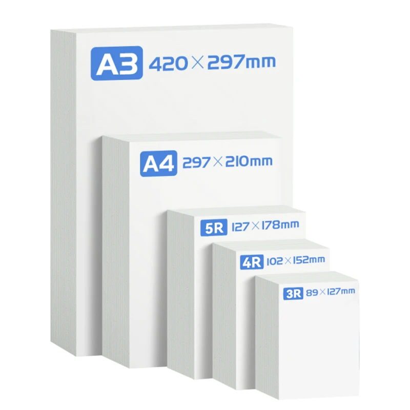 Wholesale 115g 135g 160g 180g 200g A4 Size Inkjet High Glossy Photo Paper 180GSM for Printers Printing Photos
