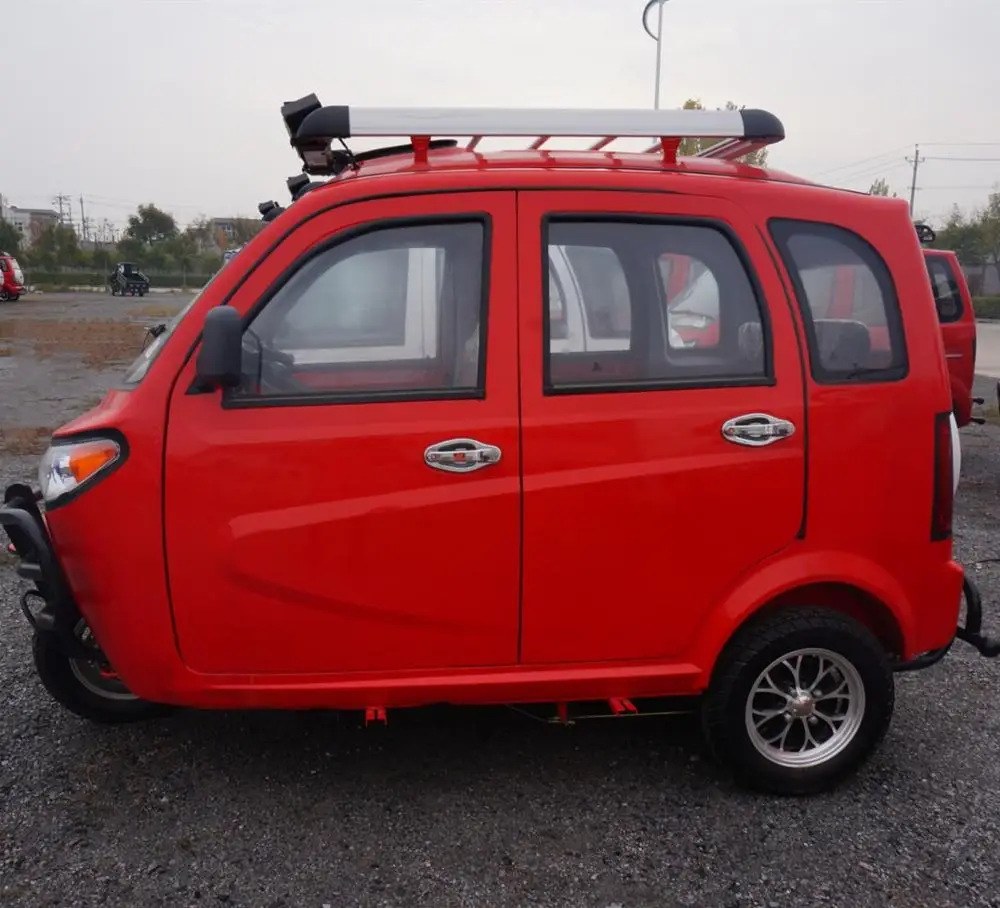 New Indian Tricycle  High End Ebike Passenger Gasoline Tricycle Adult Use Auto Rickshaw  Enclosed Cabin Tricycle