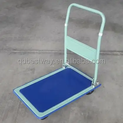 Folding Heavy Duty Platform Trolley Hand Truck Foldable Cart Industrial for PRESTAR 150 Kg Folding Handle Push Cart Dolly