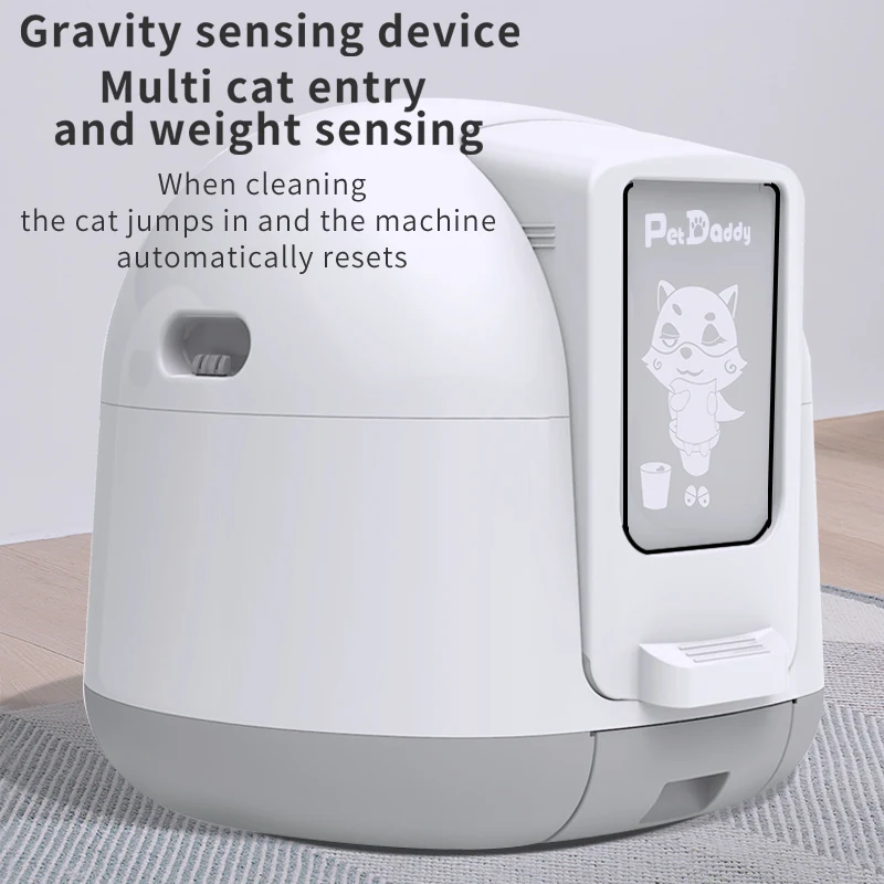 
2021 factory price smart Plastic automatic cat toilet pet cleaning for cat toilet 