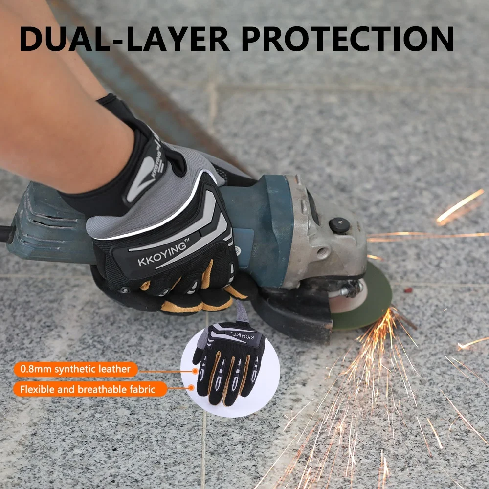 
Factory professional lace up machinel safety working touchntuff gloves for worker 