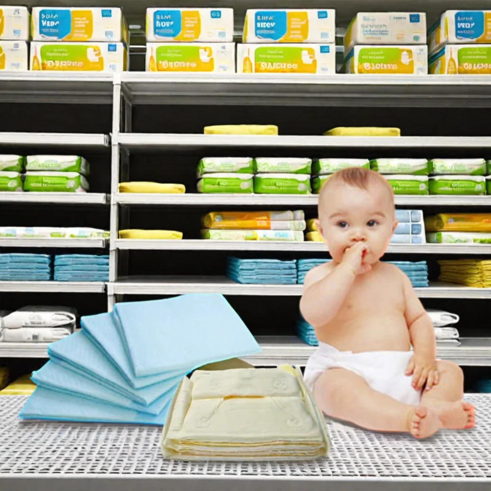 45x33cm 50 pack baby  pee pads and baby care nappy changing pad disposable underpad changjing pad disposable