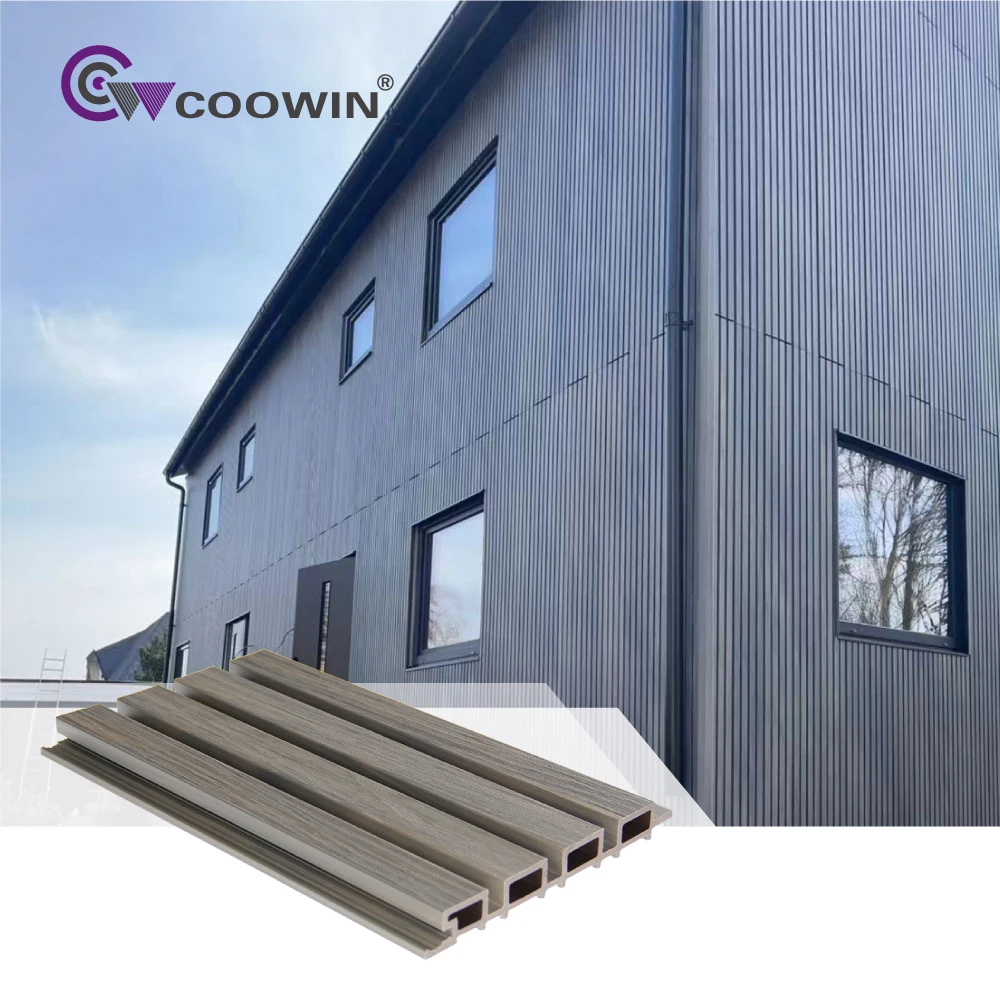 COOWIN waterproof outdoor composite china wholesale 3d exterior wood plastic decoration wall cladding