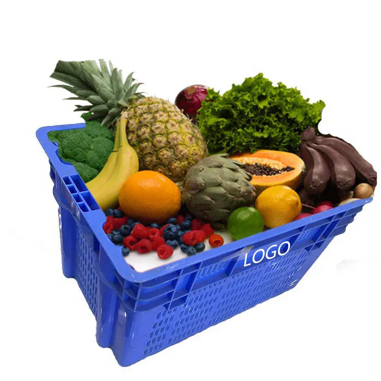 Factory price plastic food storage box/plastic milk crate/fruit plastic crate 600*400*275