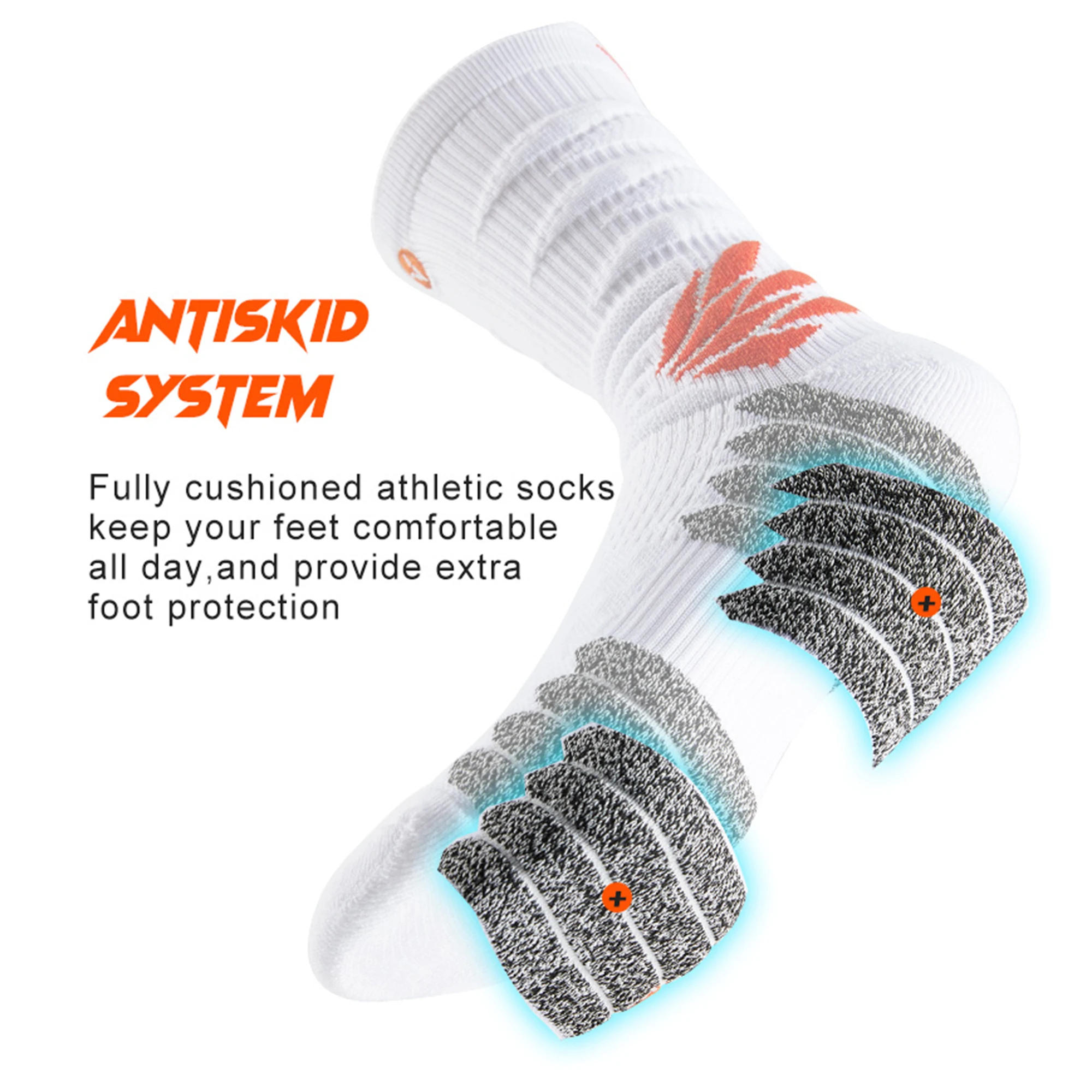 Customize Logo Athletic Elite Socks Quick Dry Breathable Sport Socks Cycling Basketball Football Socks