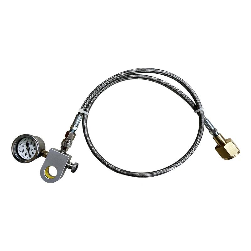 1.5m Steel Braided Hose with CO2 Filling Adapter For Sparkling Water Soda DUO Replacement Compatible with DUO Terra Art Model