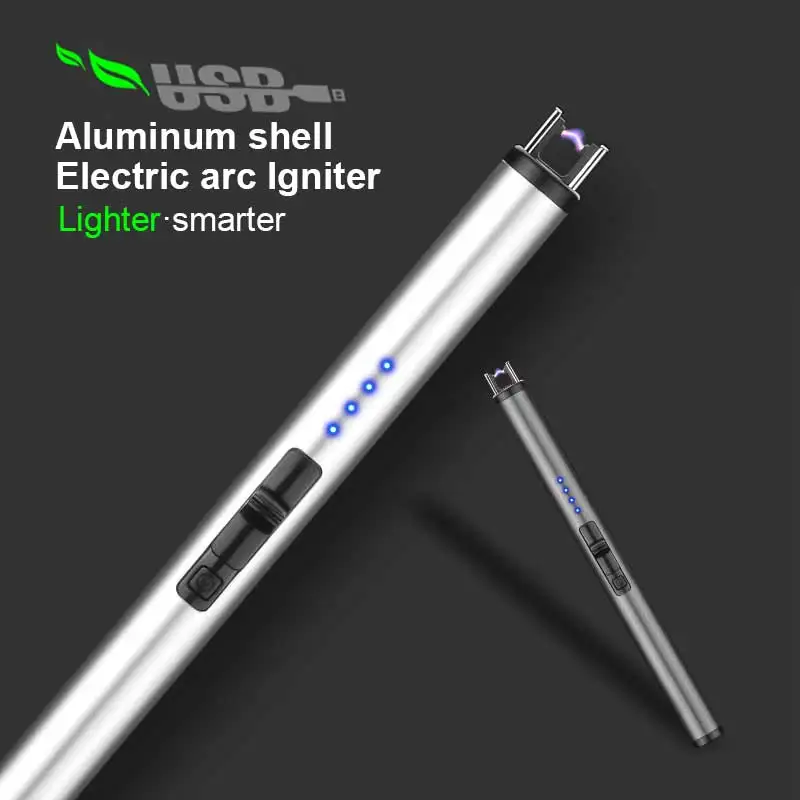 Delivery fast Led display tea light candles windproof arc luxury candle lighter