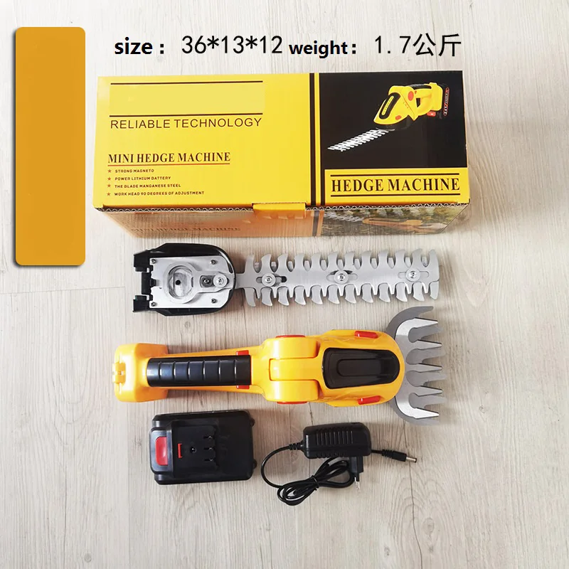 Factory 2 in 1 Corta Cetos Cordless Rechargeable 21V Lithium Battery Garden Battery Powered Hedge Trimmer