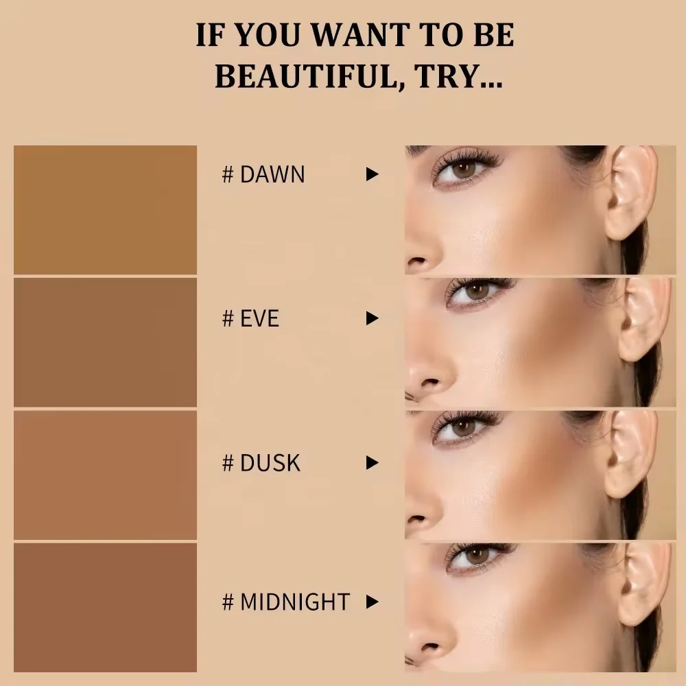Face Shading Powder Makeup Face Make up Contouring Bronzer 4 Colors Palette Contour Palette